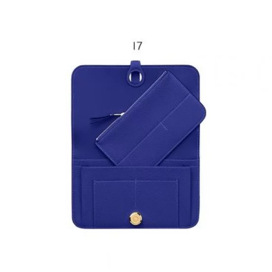 エルメス　Hermes dogon duo AUTH HERMES 2014 DOGON DUO ALLIGATOR & LEATHER WALLET